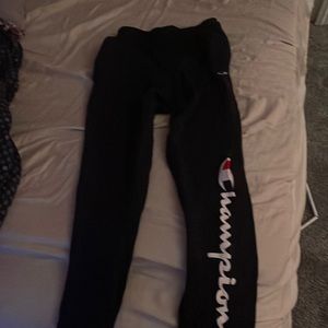 Black champion sweat pants